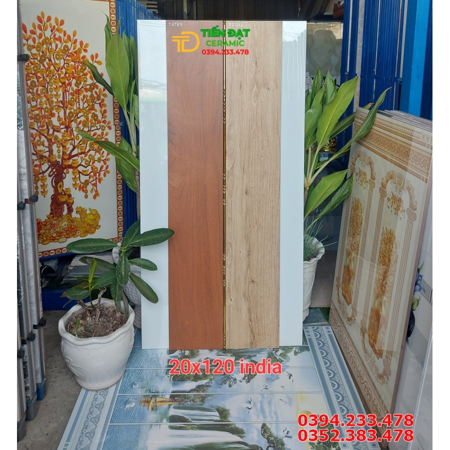 Gạch Ốp Tường Cao Cấp 20x120 Giả Gỗ Nhập Khẩu