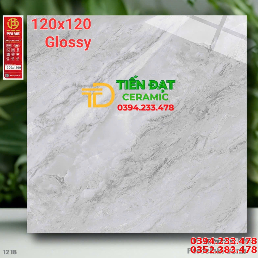 Gạch Prime Cao Cấp Giả Đá 120x120 Lát Nền Phòng Khách 