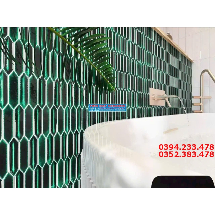 Gạch Thẻ Mosaic 30x30 Ốp Tường Cao Cấp Xanh Dương