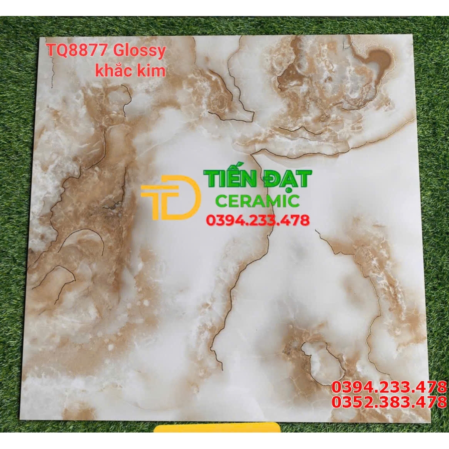 Gạch TQ 3D Lát Nền 80x80 Hoa Văn 5D Khắc Kim