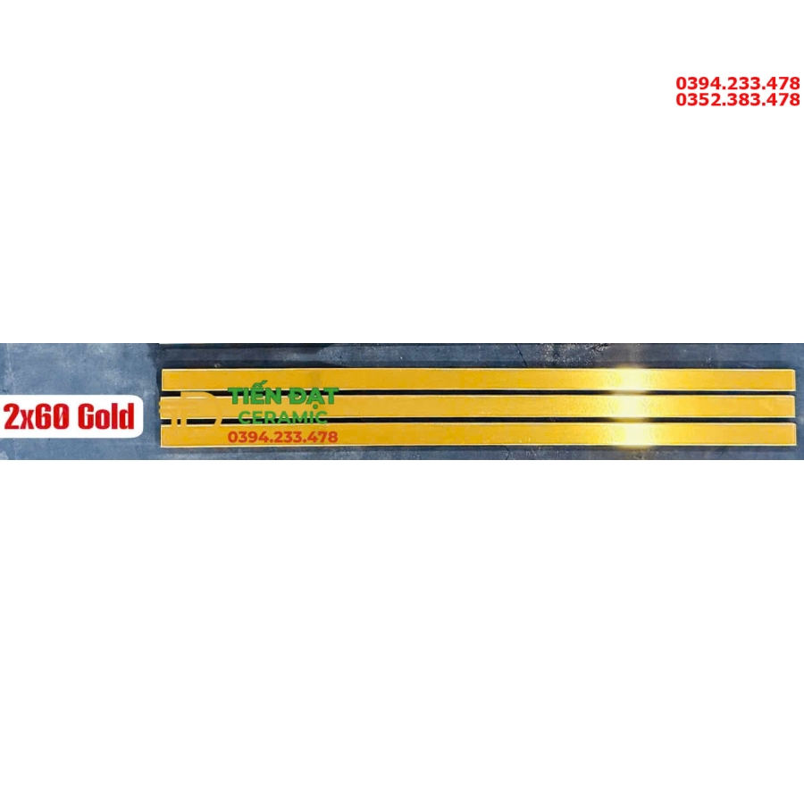 Gạch TQ Nhũ Vàng Bóng Trơn 2x60 Ốp Tường Điểm Nhấn Mới Nhất
