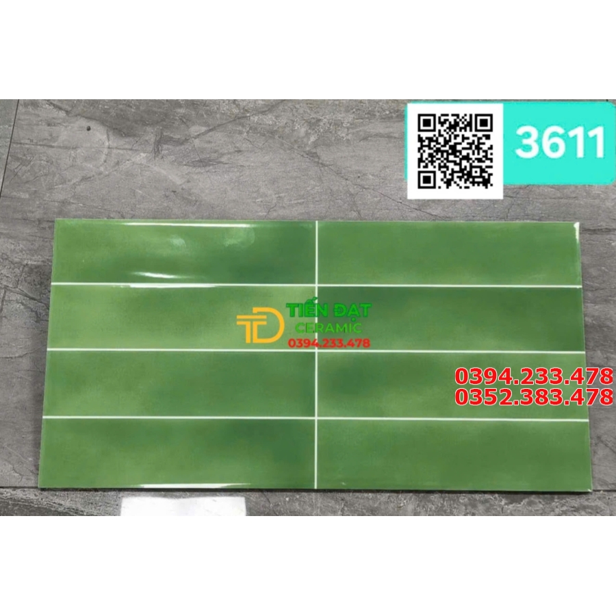 Gạch Trang Trí 30x60 TQ Cao Cấp Màu Xanh Lá