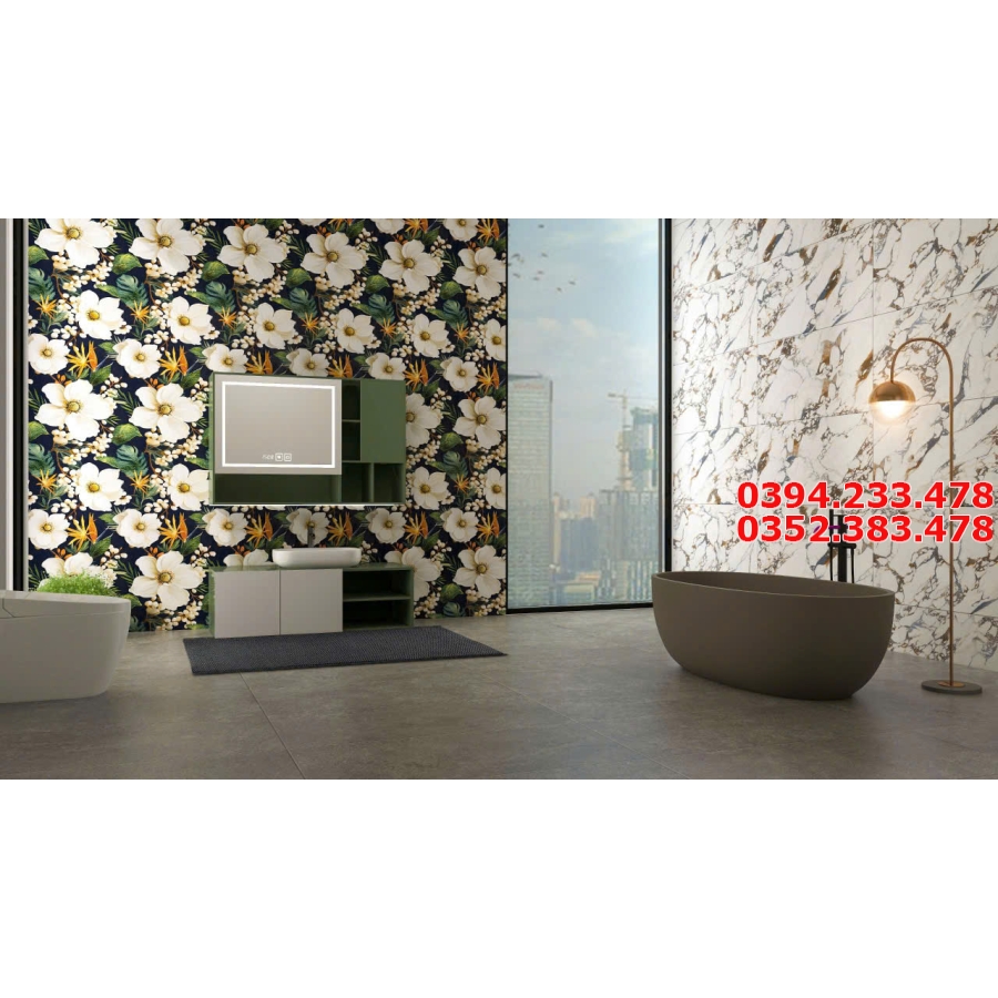 Gạch Đá Trang Trí Apodio 60x120 Hoa Văn Đẹp Mẫu Mới