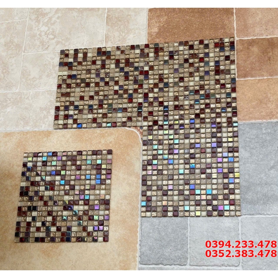 Gạch Mosaic Cao CẤp 240x30 Nhiều Mầu Quán Bar Karaoke