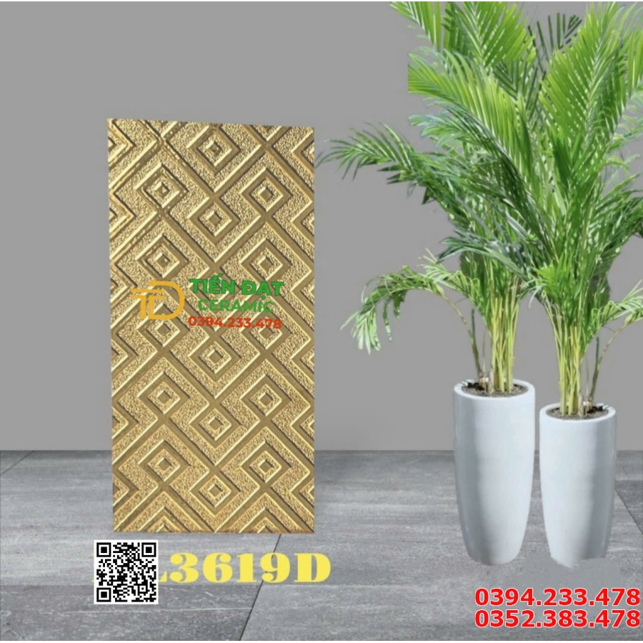 Gạch Trung Quốc 30x60 Ốp Lát Trang Trí Khắc Kim