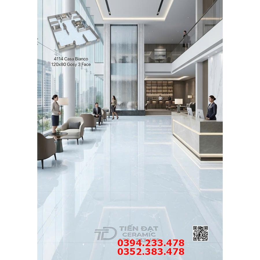 Gạch Khổ Lớn Ấn Độ 120x180 Ốp Lát Biệt Thự 