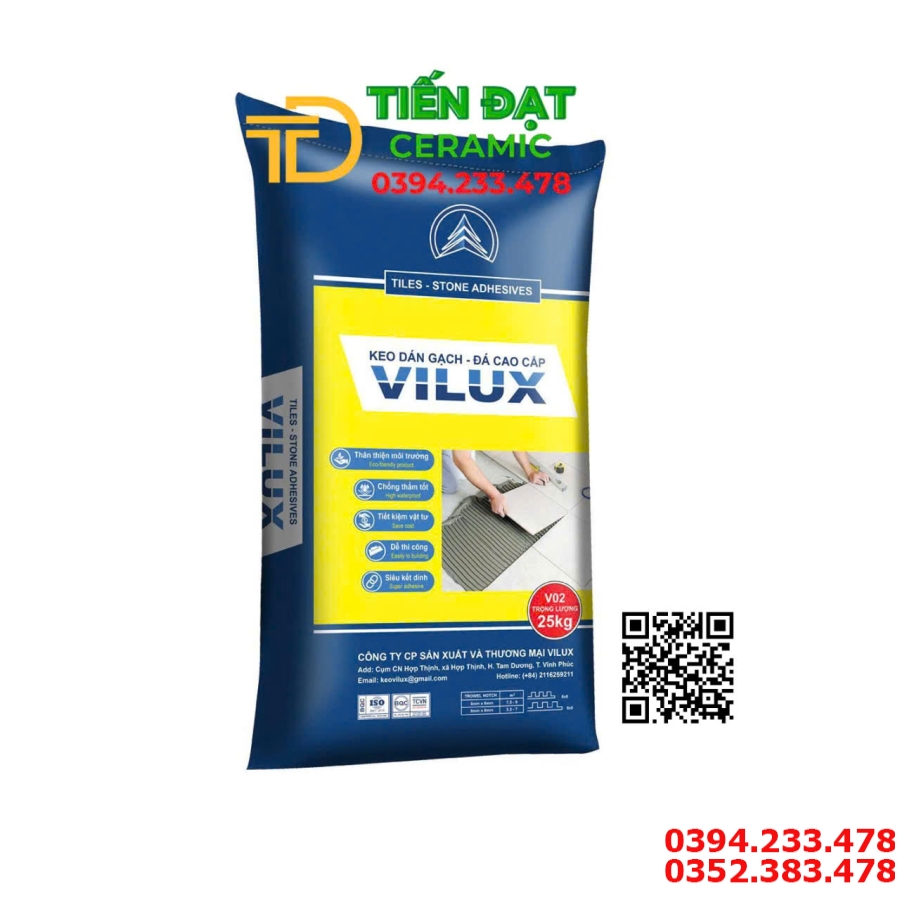 Keo Dán Gạch Đá Khổ Lớn VILUX Cao Cấp Tại Miền Nam