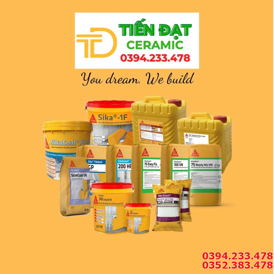Keo Sika Dán Gạch Đá Nước Chống Thấm Cao Cấp