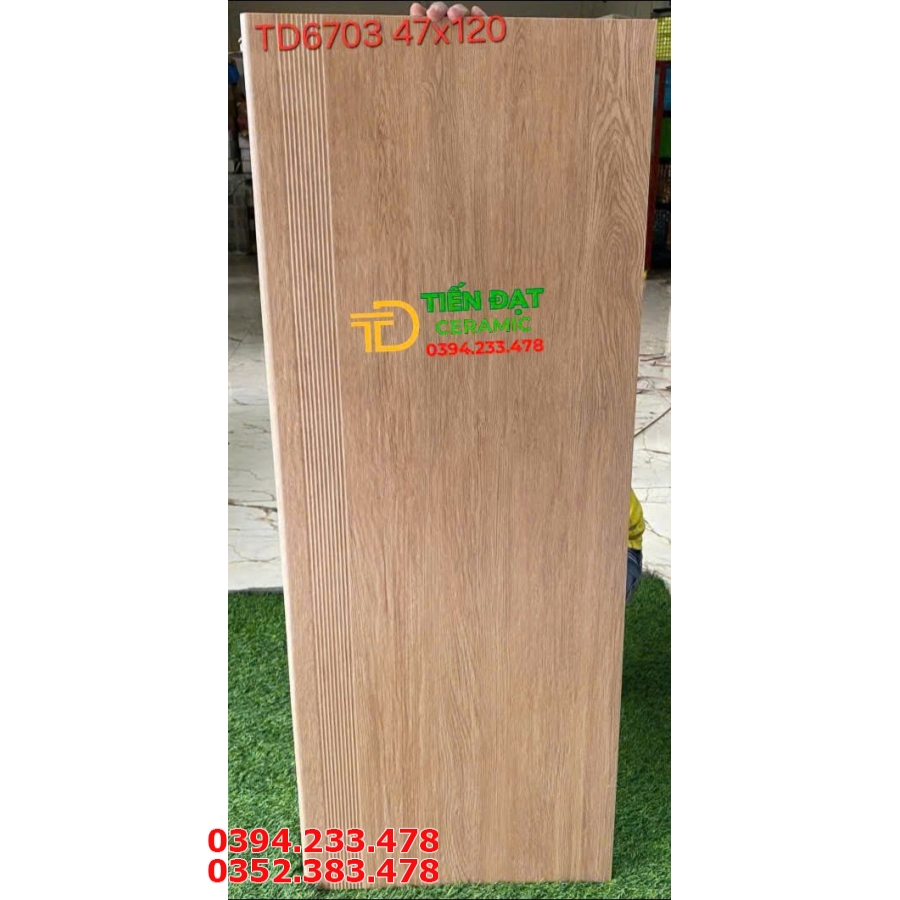 Kho Gạch Cầu Thang TQ 47x120 Giả Gỗ Nhập Khẩu Đẹp Rẻ