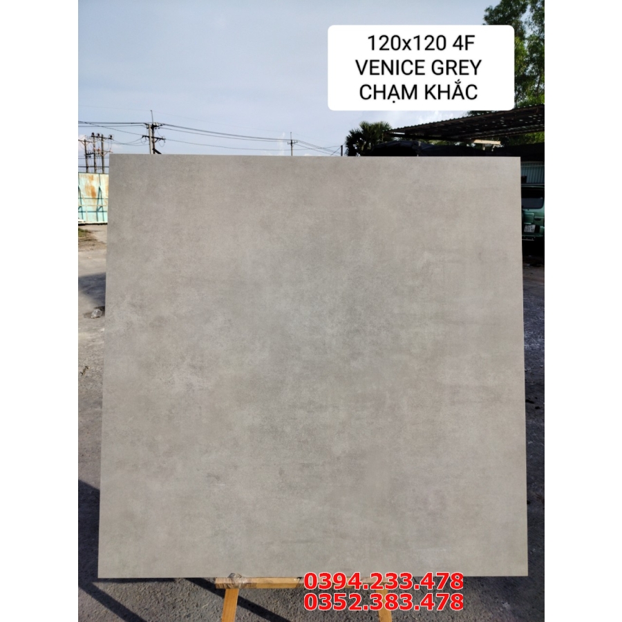 Kho Gạch Khổ Lớn 1200x1200 Đá Mờ Matt Vân Xám