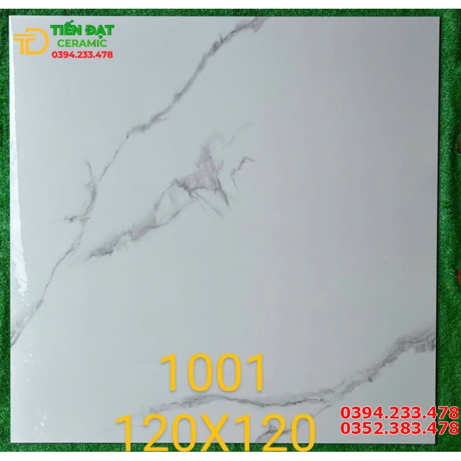 Kho Gạch Khổ Lớn 120x120 Ốp Tường Trắng Vân Mới Nhất