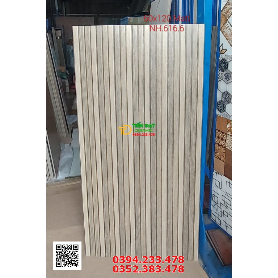 Kho Gạch Ốp Lát Giả Gỗ 60x120 Mờ Matt Carving Sale Rẻ Nhất