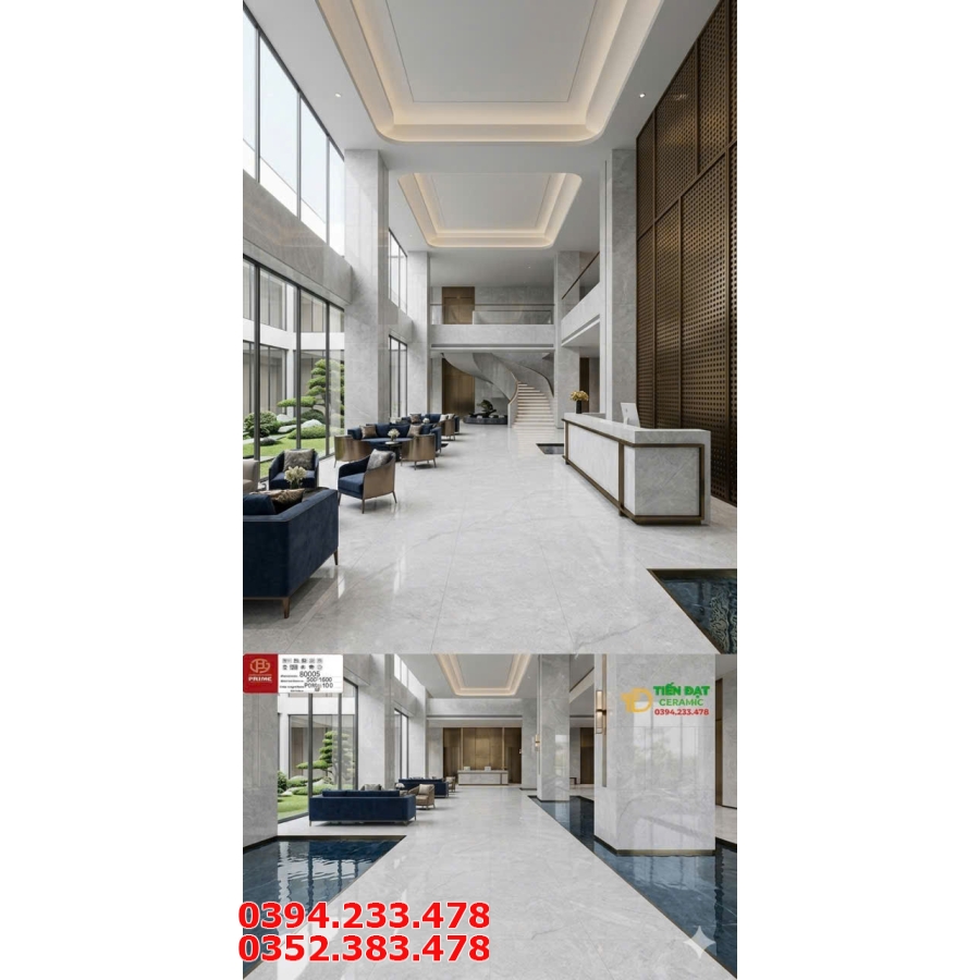 Gạch Lát Nền 80x160 Prime Vân Xám Đá Giá Tốt Nhất