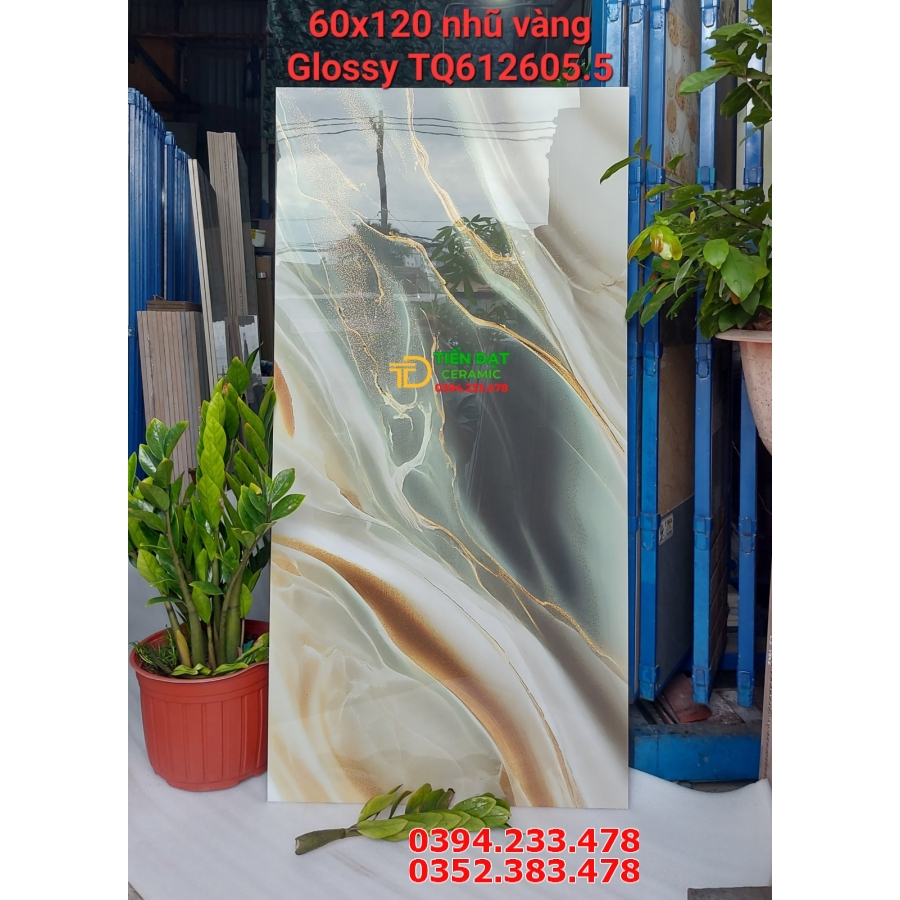 Gạch Khắc Kim TQ 60x120 Ốp Mặt Tiền Lát Phòng Khách