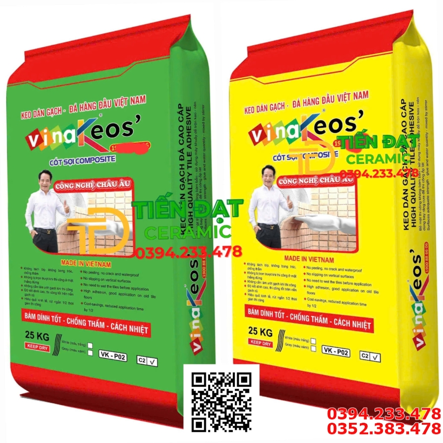 Kho Keo Dán Gạch Khổ Lớn Vinakeo Cốt Sợi Composite