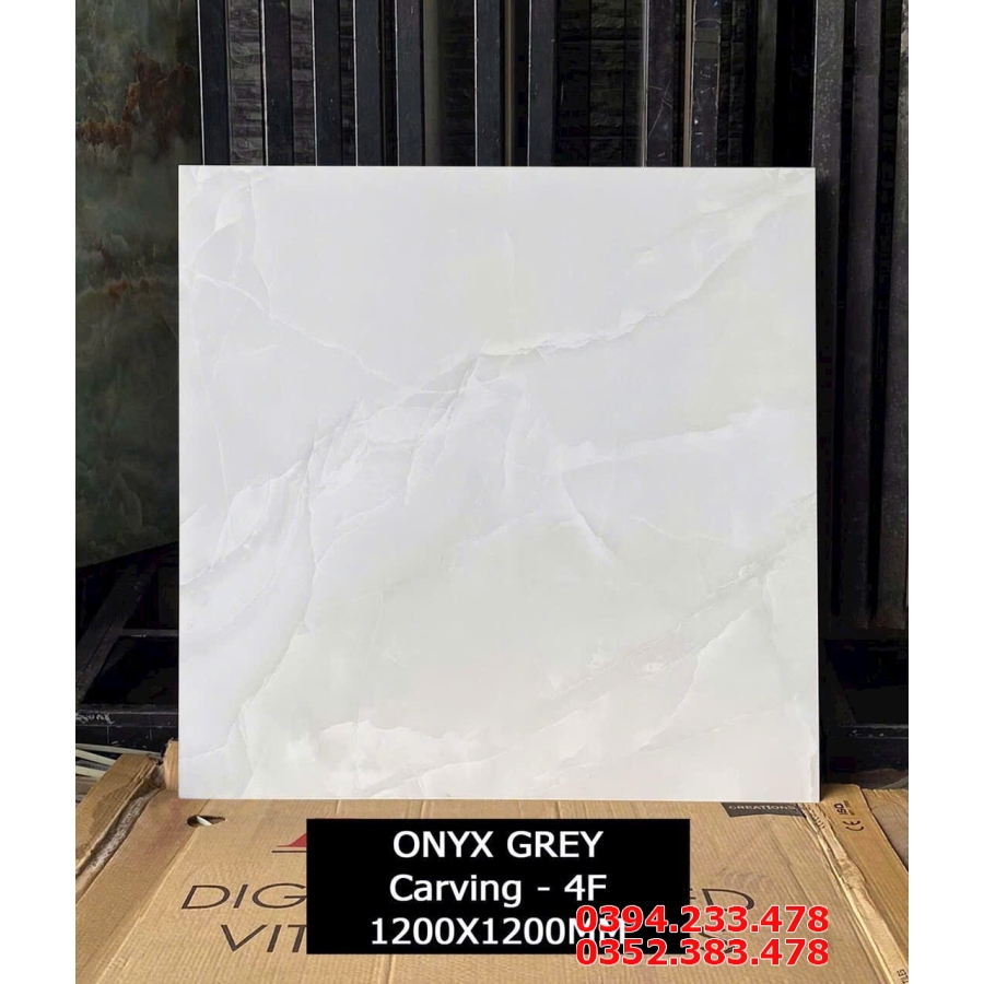 Kho Gạch Khổ Lớn 1200x1200 Đá Mờ Matt Vân Xám