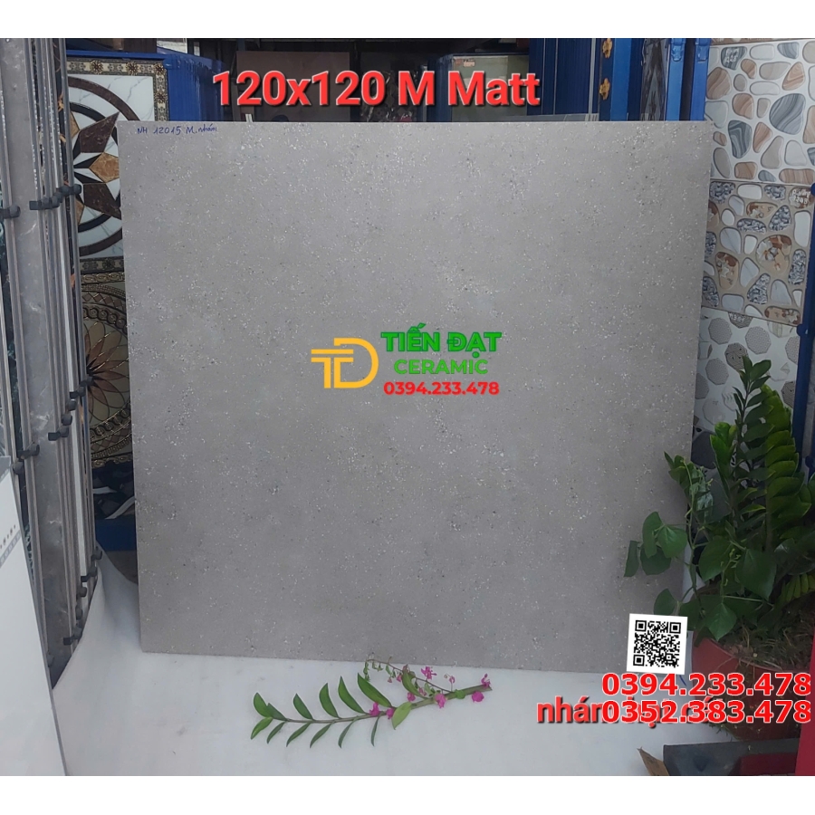 Tổng Kho Đá Mờ Ấn Độ 120x120 Vân Xám Nhẹ Mẫu Mới