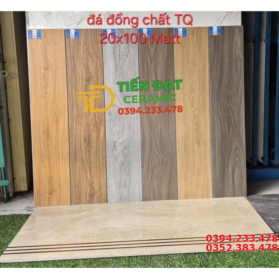 Gạch Thanh Gỗ 20x100 Đá Đồng Chất Cao Cấp Mẫu Mới