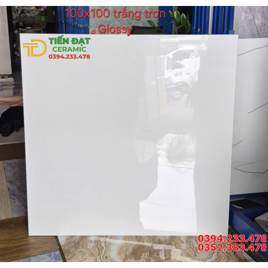 Tổng Kho Gạch Khổ Lớn 1000x1000 Trắng Trơn Vi Tinh Mẫu Mới