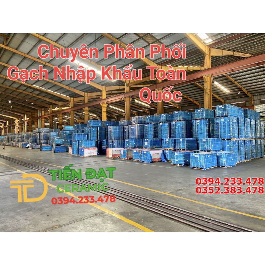 Gạch Lát Nền 60x120 Trắng Vân Bóng Kiếng Xả Kho 