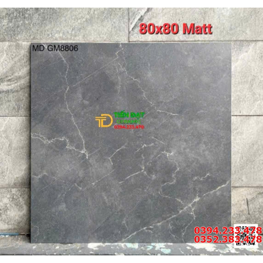 Tổng Kho Gạch Ốp Lát Mỹ Đức Tại Bình Chánh 80x80 Vân Xám