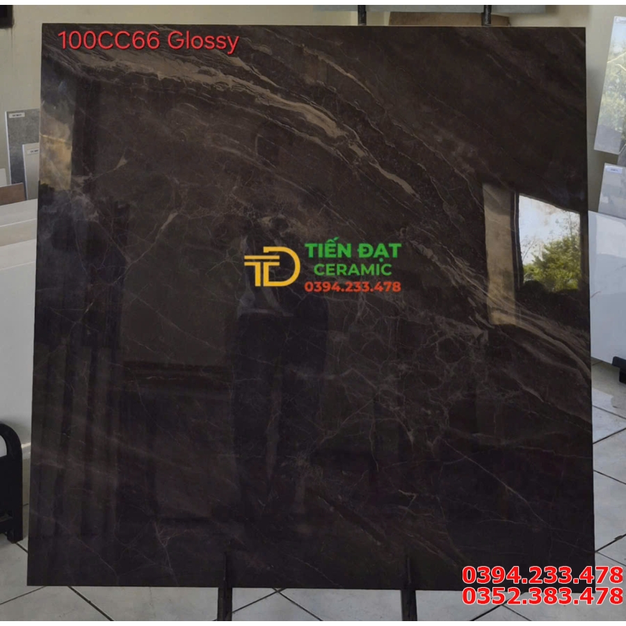 Tổng Kho Gạch TQ 1000X100 Bóng Kim Cương Vân Nâu Nhạt 