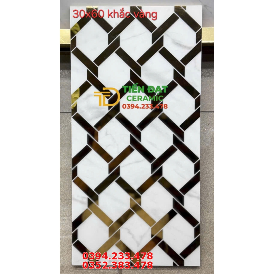 Tổng Kho Gạch TQ 30x60 Trắng Ánh Vàng Tại Khánh Hòa