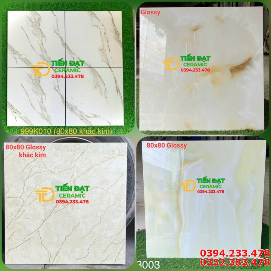 Tổng Kho Gạch Trung Quốc 80x80 Nhũ Vàng Khắc Kim 