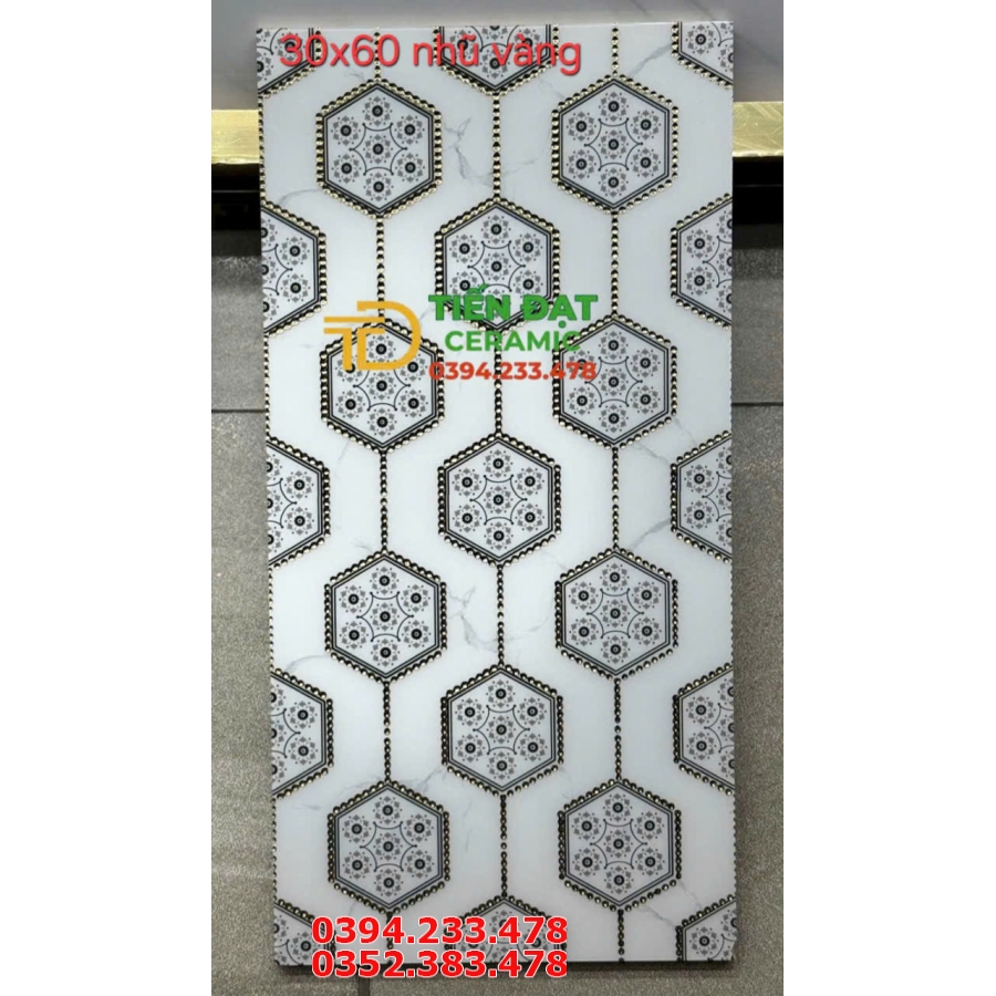 Tổng Kho Gạch Trung Quốc Tại Miền Nam 30x60 Khắc Kim 