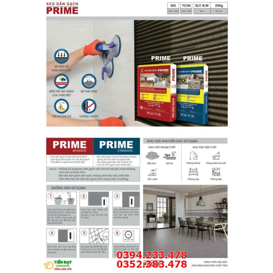 Tổng Kho Keo Dán Gạch Prime Tại Bình Chánh