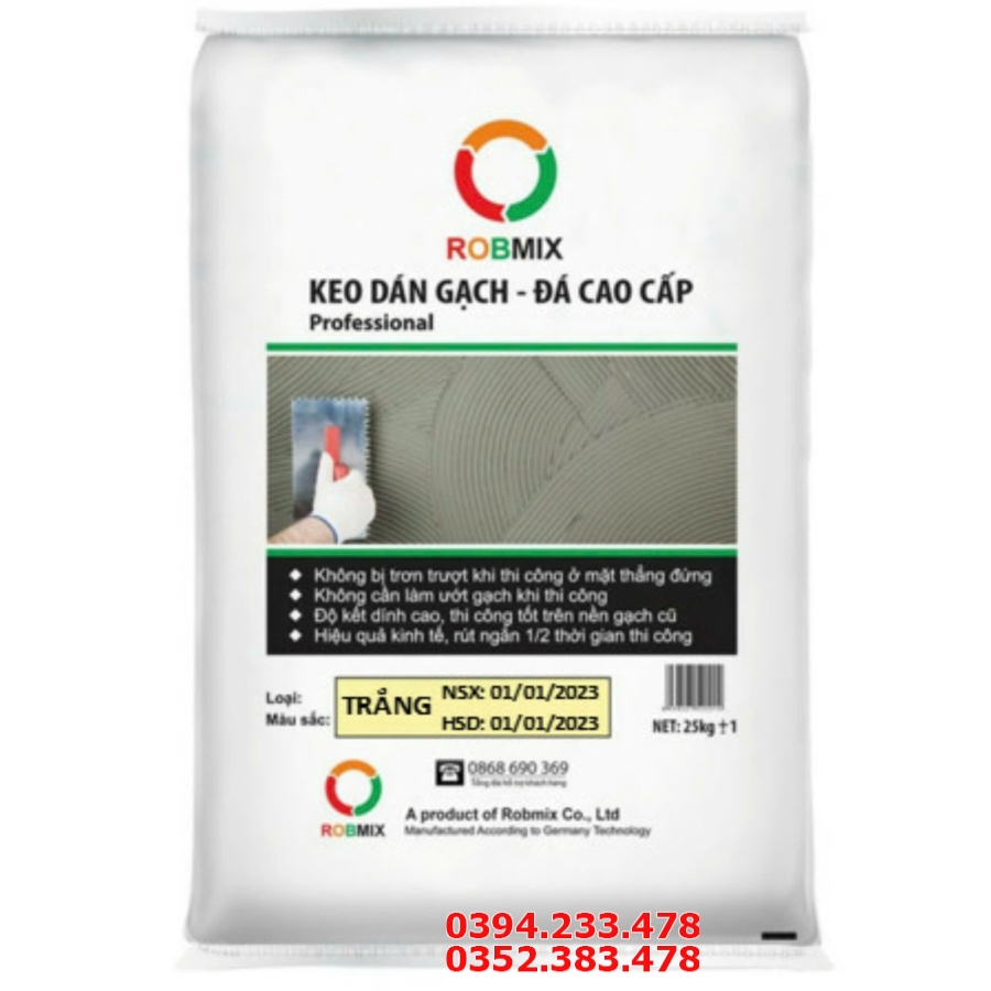 Tổng Kho Keo Robmix Dán Gạch Ốp Tường Lát Nền