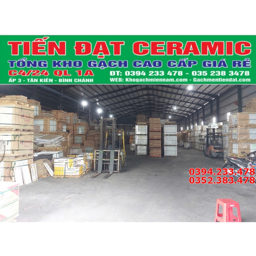 Gạch Lát Nền 80x80 Đá Bóng Kiếng Vân Vàng Ngọc Thạch