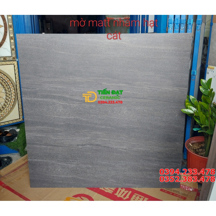 Gạch Lát Nền 100x100 Đá Mờ Vân Xám Cao Cấp