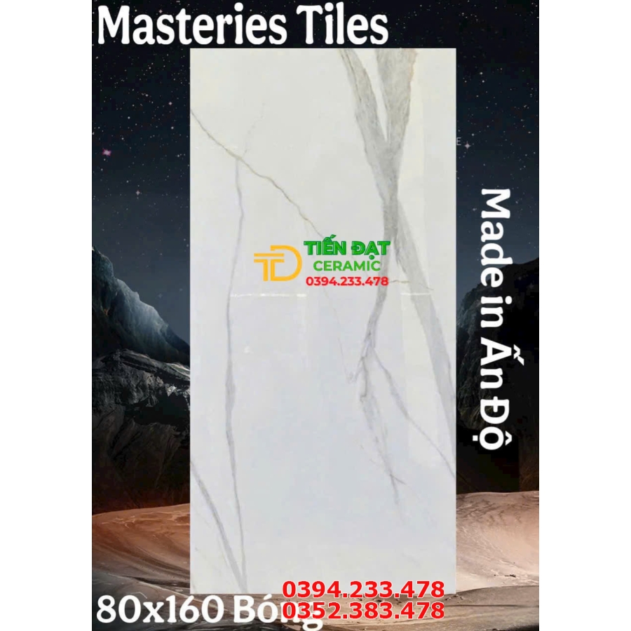 Top 985 Mẫu Gạch 80x160 Ốp Tường Trắng Vân Xám Kim Cương