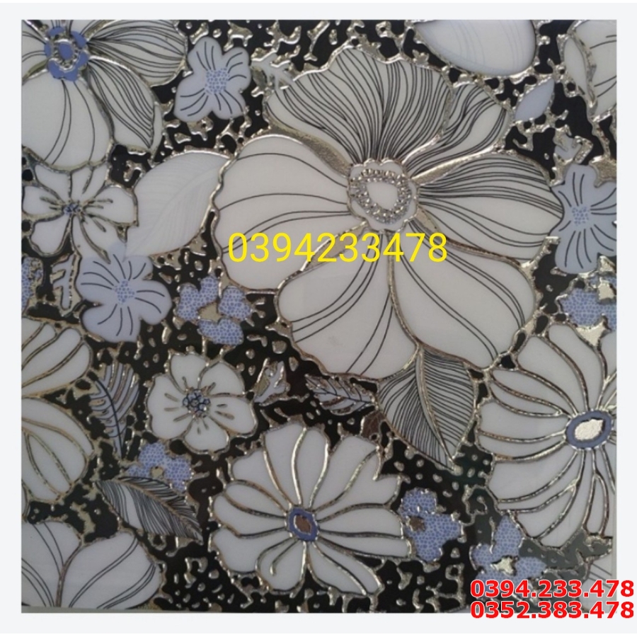Gạch Nhũ Vàng 30x30 Bông Hoa Đẹp