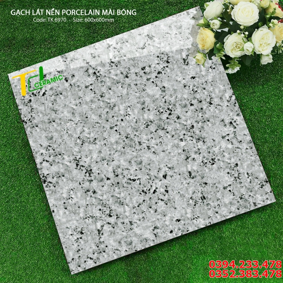 Gạch Ốp Mặt Tiền 60x60 Giả Đá Hoa Cương