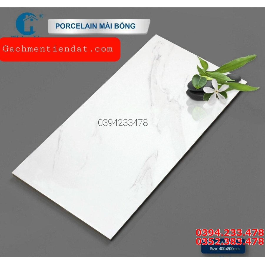 Đá Bóng Kiếng 40x80 Vân Vàng Cao Cấp