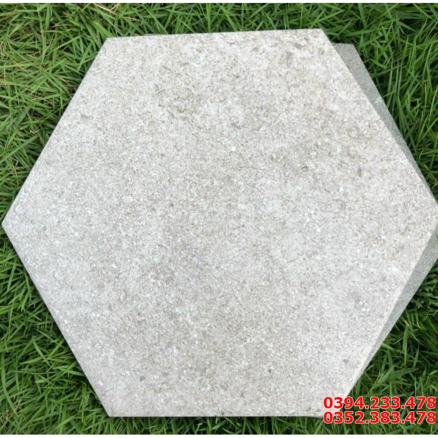 Gạch lục giác lát nền màu xám tro