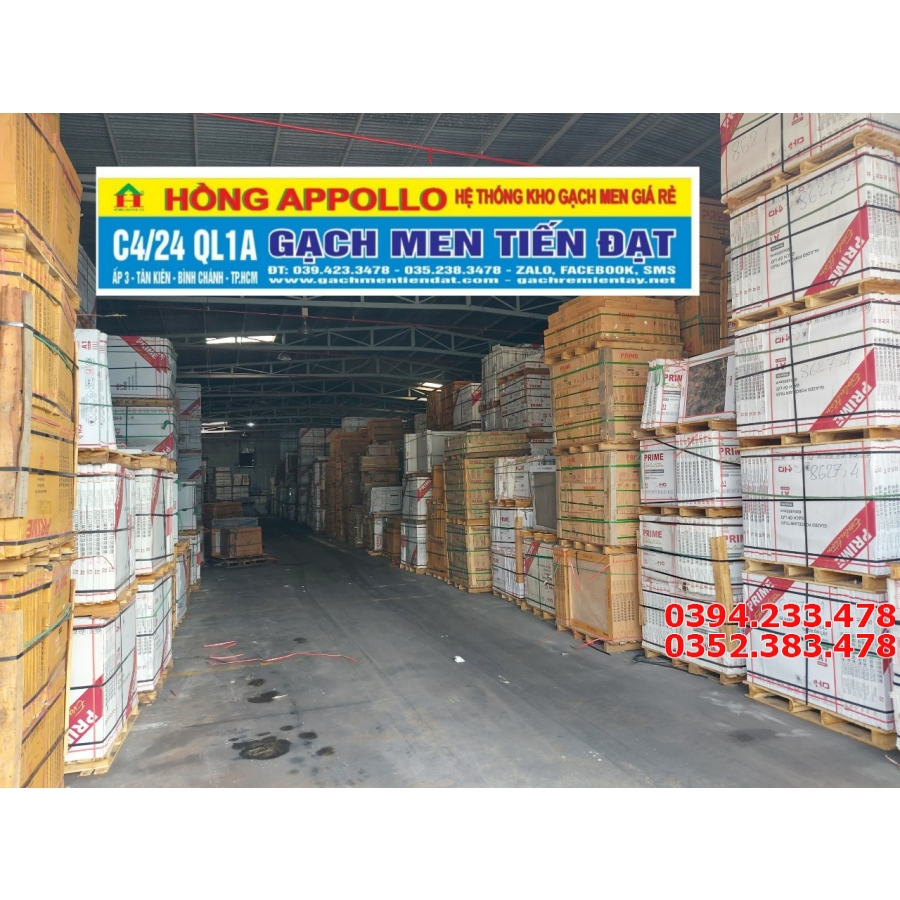 Tổng Kho Gạch PRIME 80x80 Trắng Vân Xanh