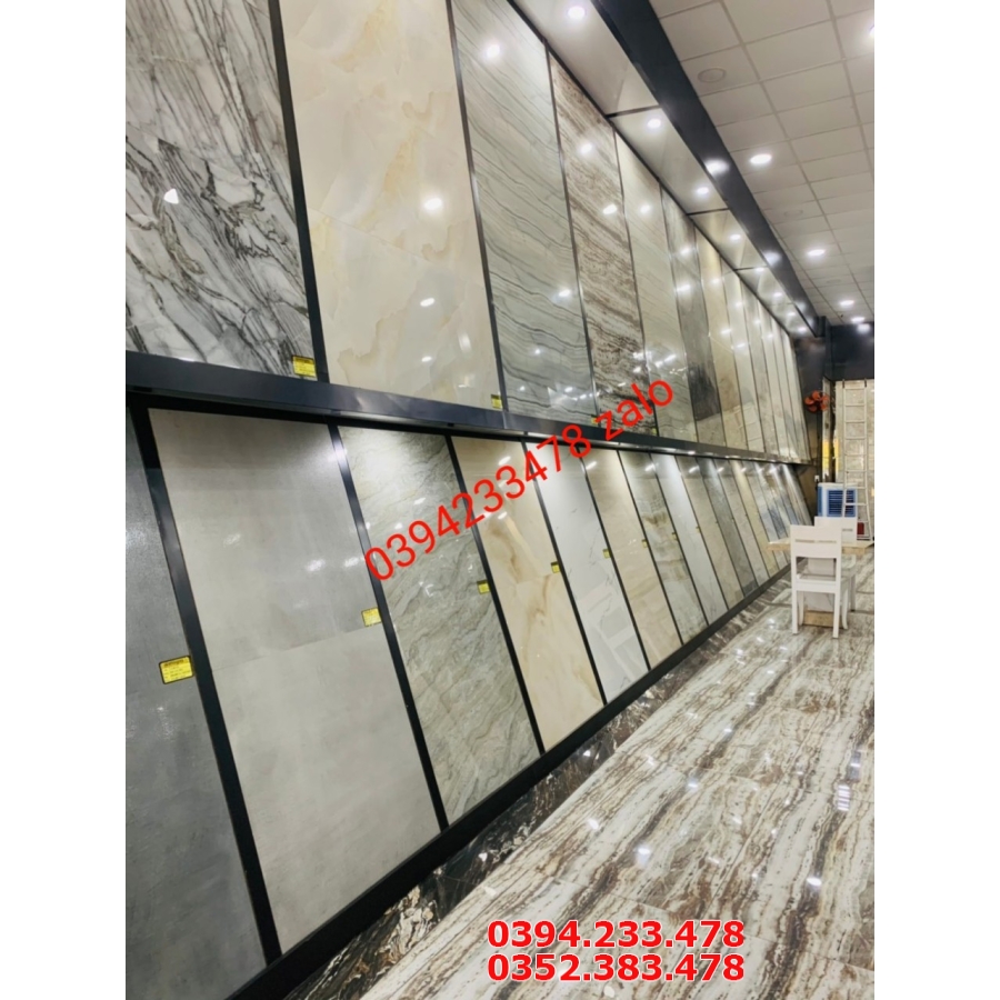 Gạch Ốp Lát 60x120 Trắng Vân Khói 