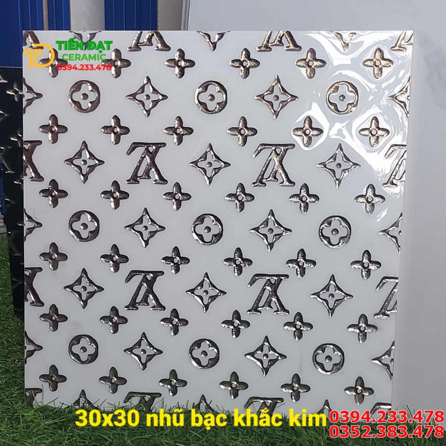 Gạch Nhũ Bạc 30x30 Trang Trí Đẹp
