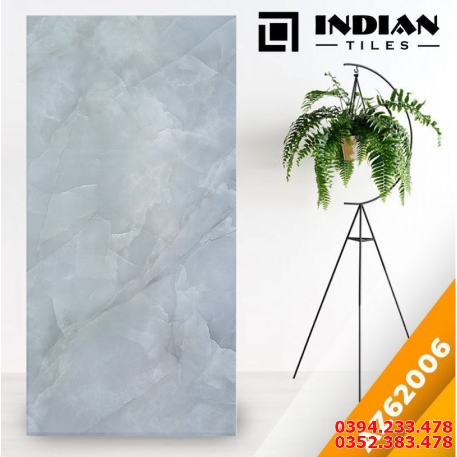 Gạch Lát Nền 60x120 Trắng Vân Khói Đẹp 
