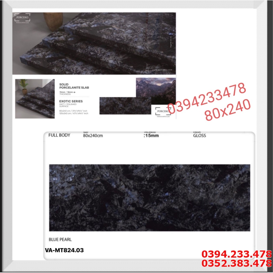 Gạch Cao Cấp 80x240 Vân Giả Đá Hoa Cương