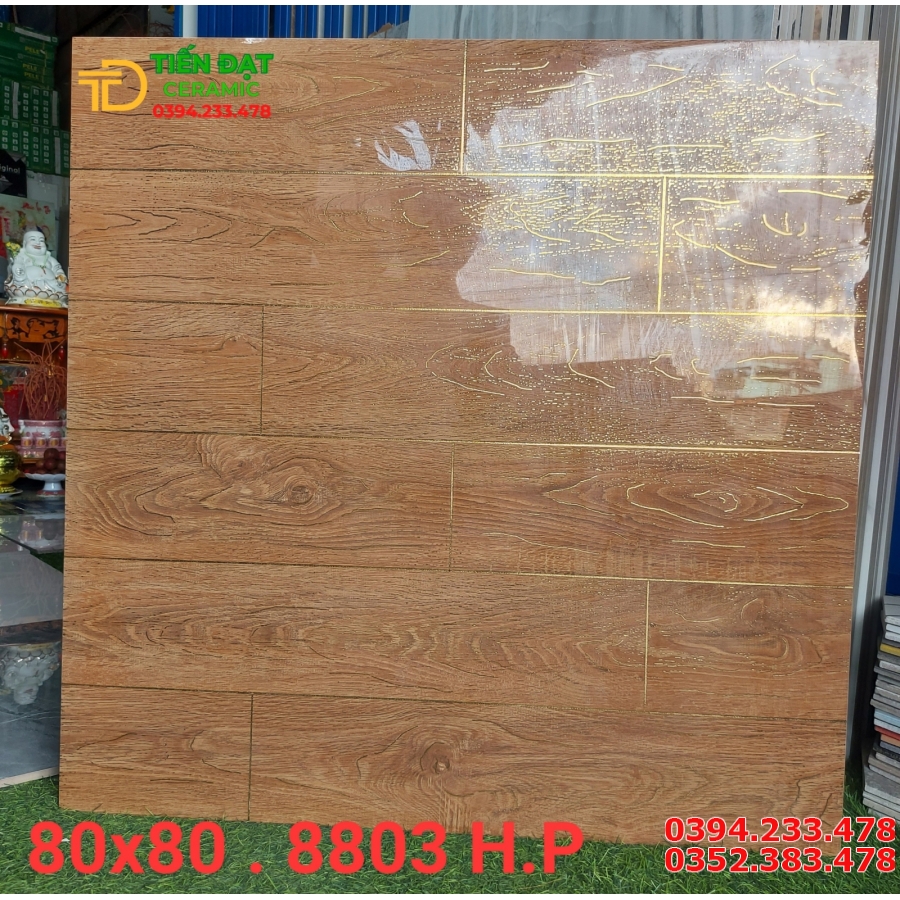 Tổng Kho Gạch TQ 80x80 Nhũ Vàng Bóng Kiếng