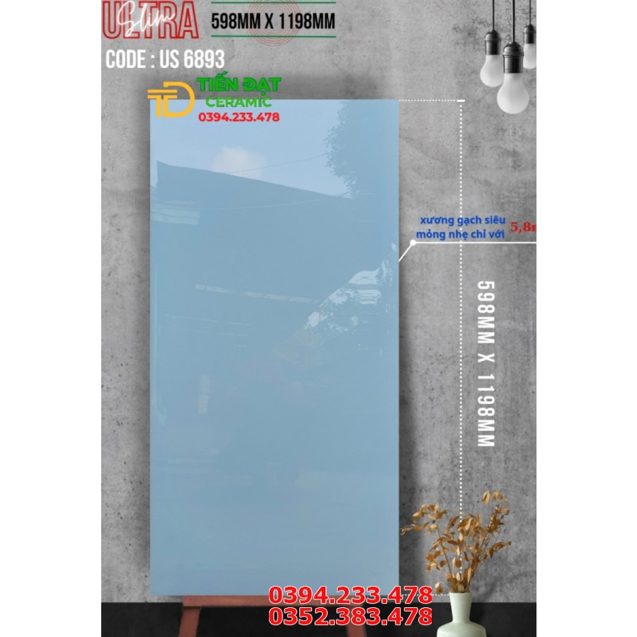 Gạch Lát Nền 60x120 Vân Vàng Cao Cấp 