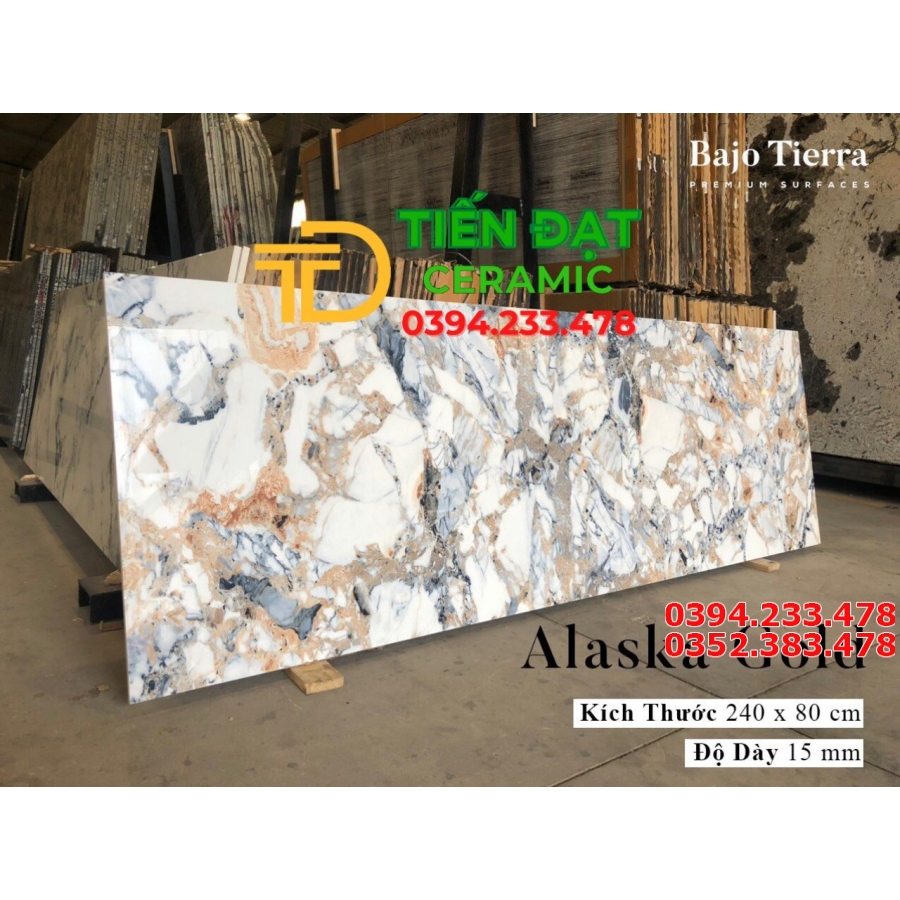 Gạch Ốp Lát Khổ Lớn Ấn Độ 80x240 Vân Xanh Mẫu Mới Đẹp