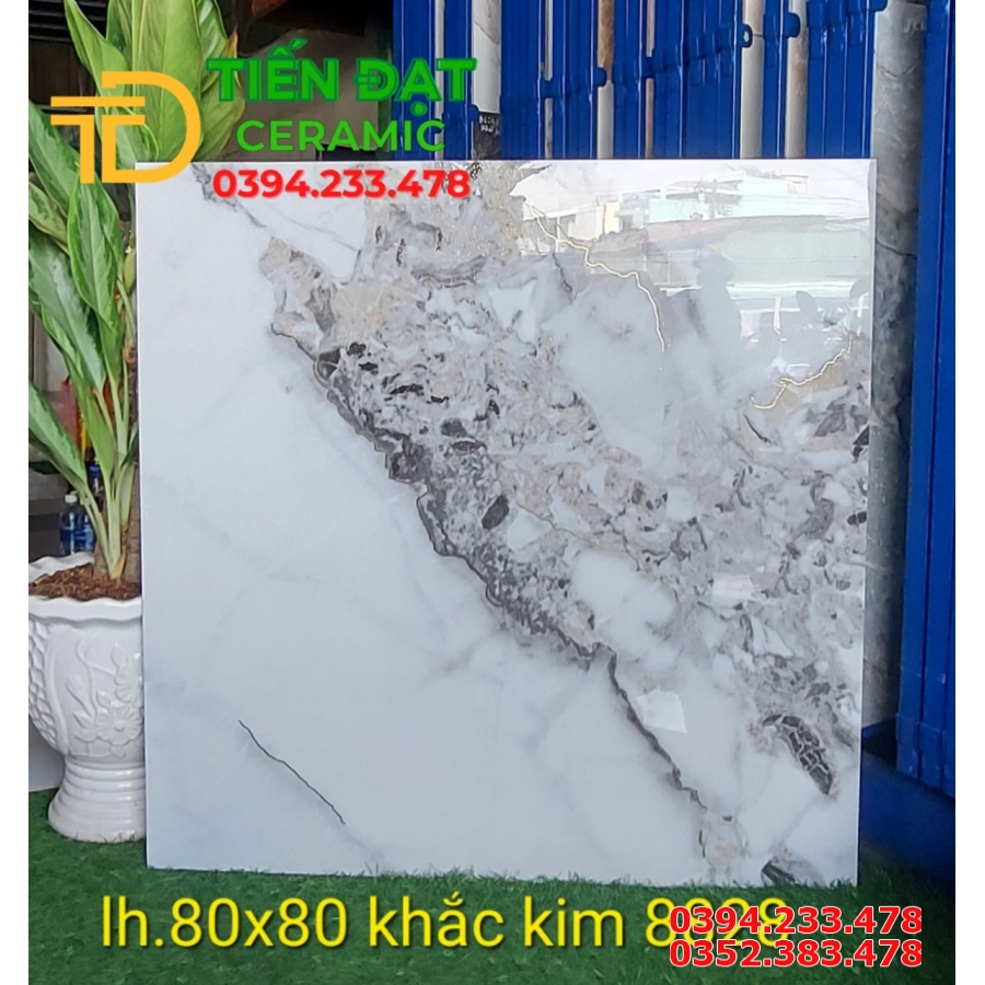 Gạch Nhập Khẩu TQ 80x80 Lát Nền Nhũ Bạc