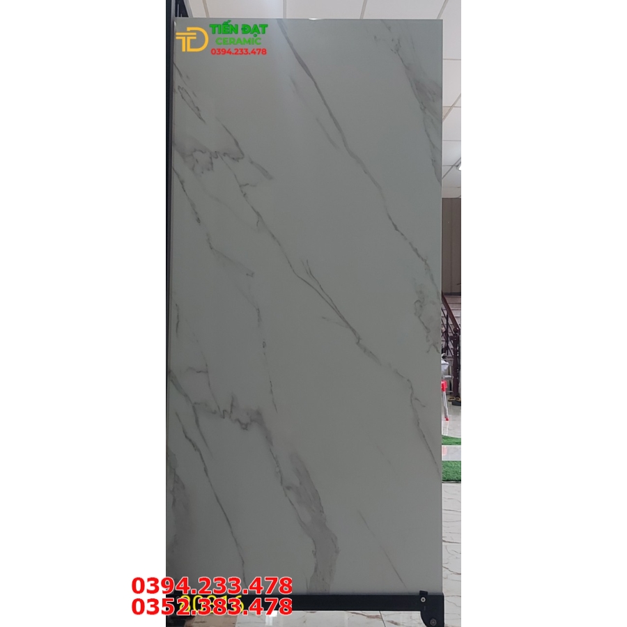 Gạch Nhập Khẩu TQ 90x180 Xám Vân Trắng