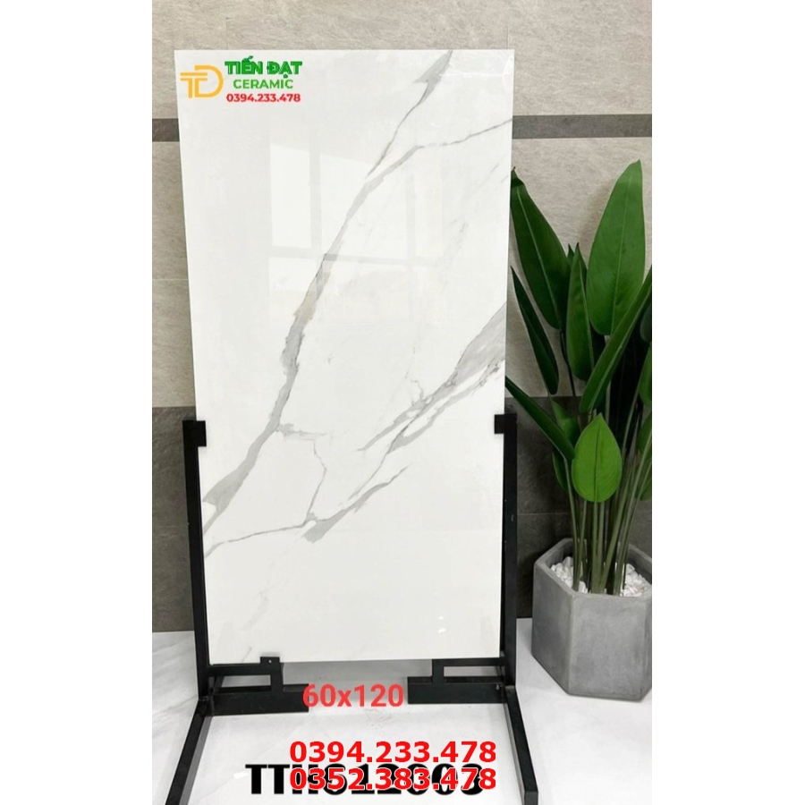 Gạch Trang Trí 60x120 Đen Vân Đá Ấn Độ 