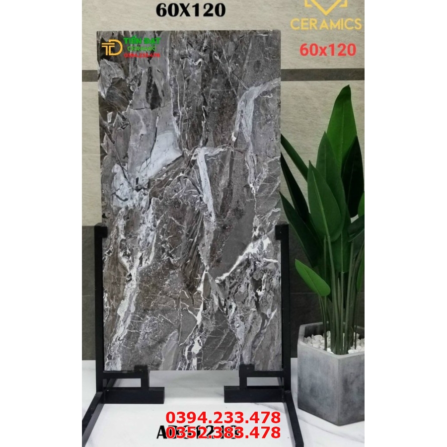 Gạch Ốp Lát Phòng Khách 60x120 Vân Ngọc Thạch